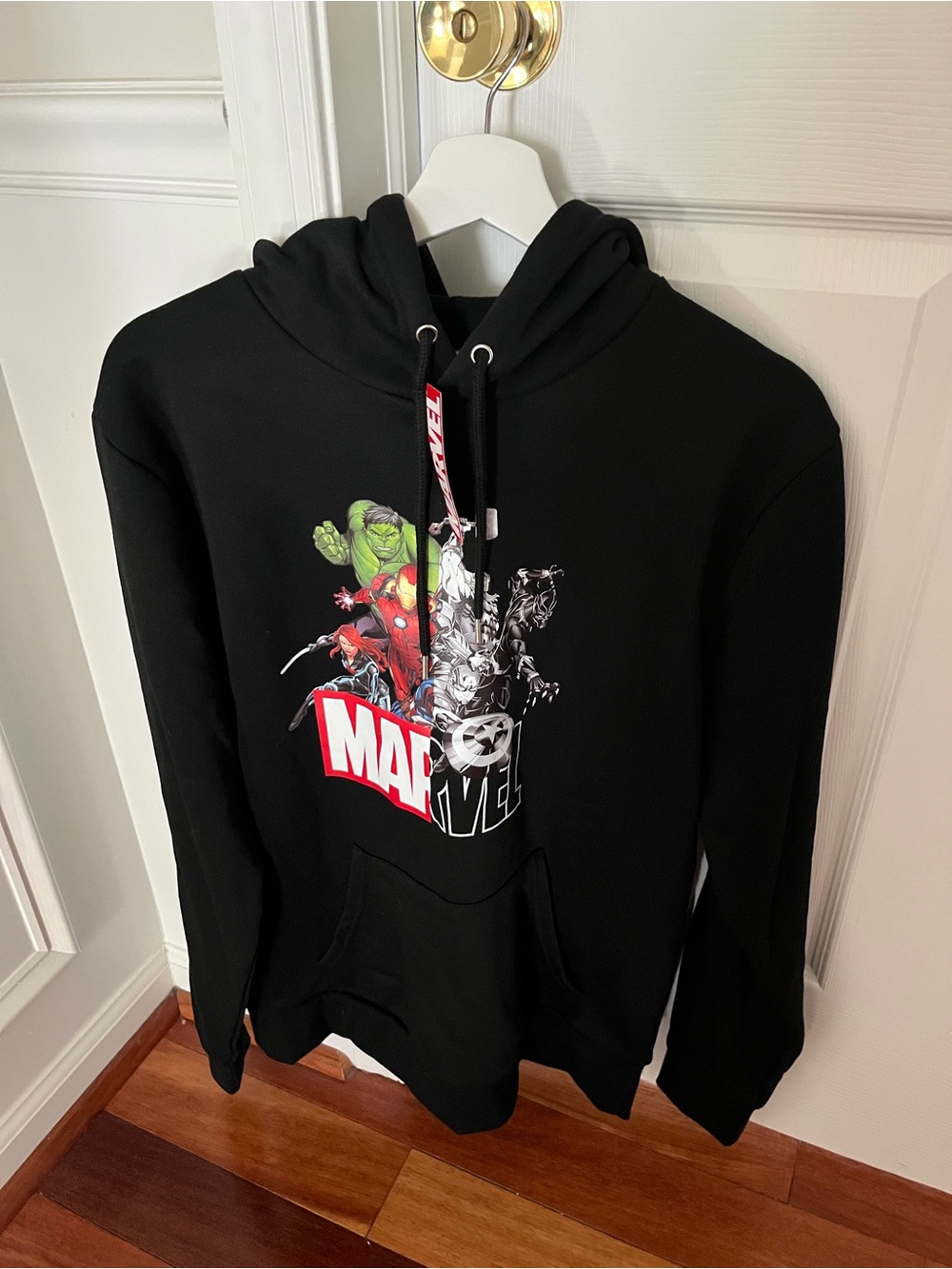 Primark Black Marvel Graphic Zip-Up Sweater